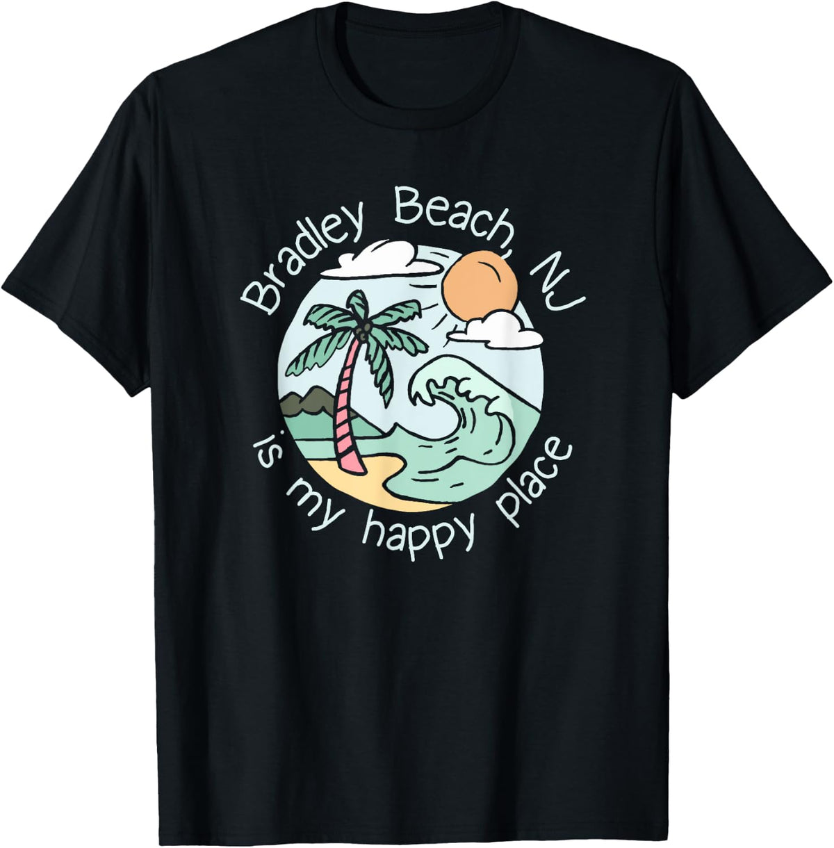 Cute Beach Motiv My Happy Place - Bradley Beach Apparel | Trending 2025 | Top Rated Comfort