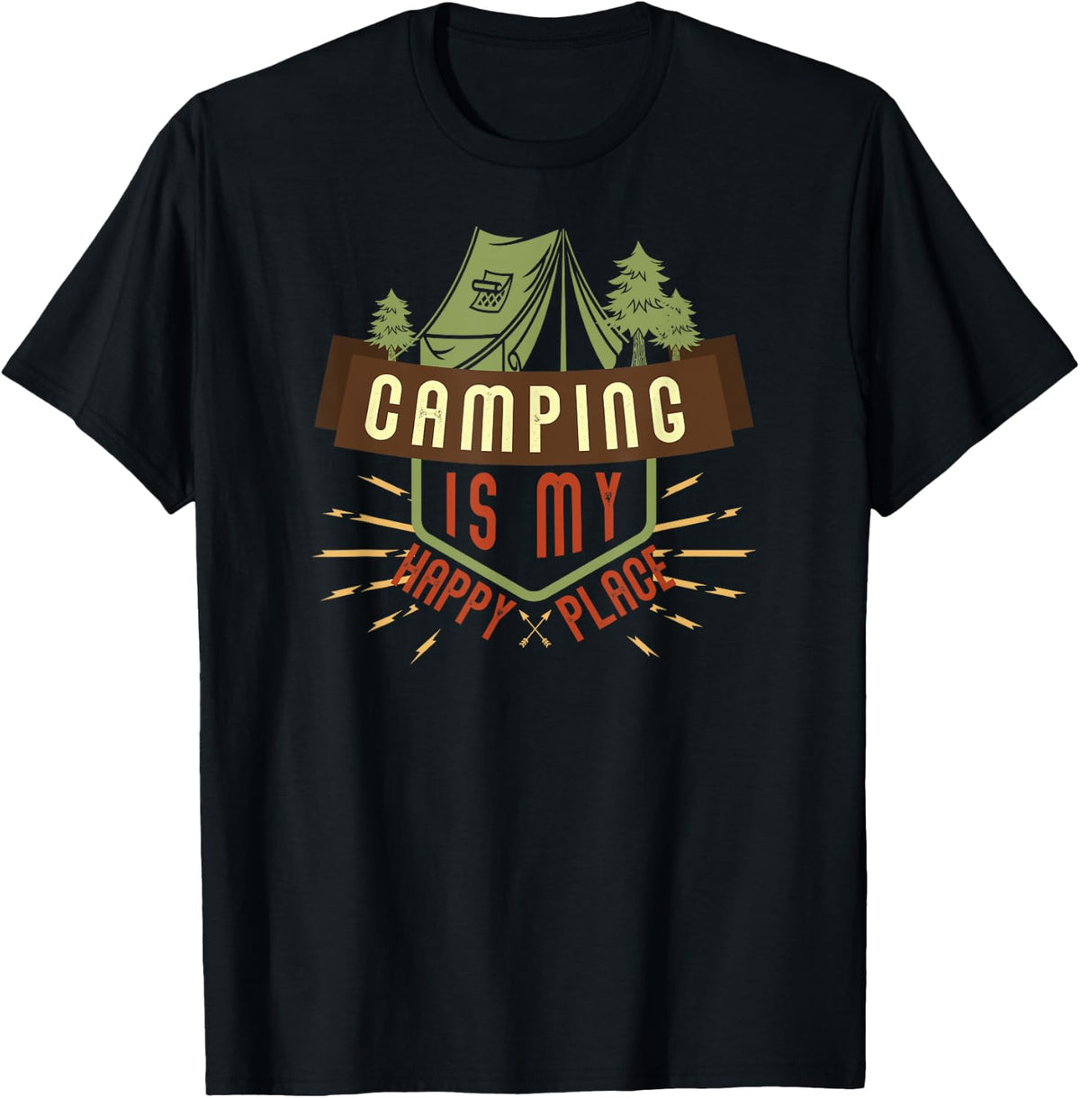 Camping Is My Happy Place Life Outdoors Apparel | US Viral Pick | High CTR Boost
