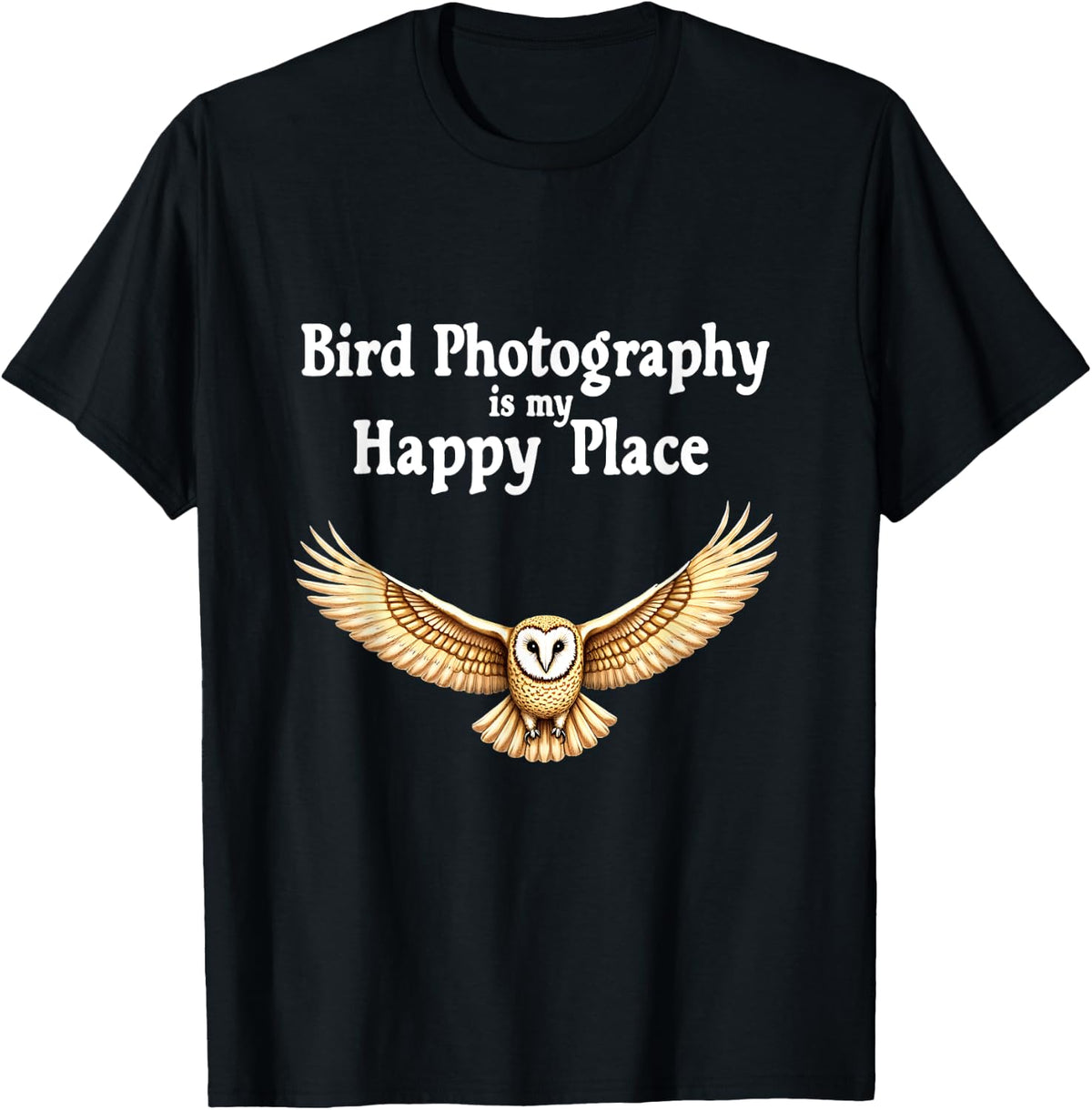Bird Photography Happy Place Owl Nature Inspired Design Apparel | Bestseller Style | Aesthetic Casual Look