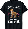 Cute Just A Girl Who Loves Cheetahs Cheetah Lover Apparel Streetwear Style Everyday Wear