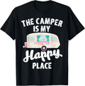 This Camper is My Happy Place Funny Camping T-Shirt Gift T-Shirt | Trending 2025 | Aesthetic Casual Look