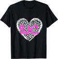 SJC Pink Initials Leopard Cheetah Heart Trendy Womens Apparel Trending US US Top Pick
