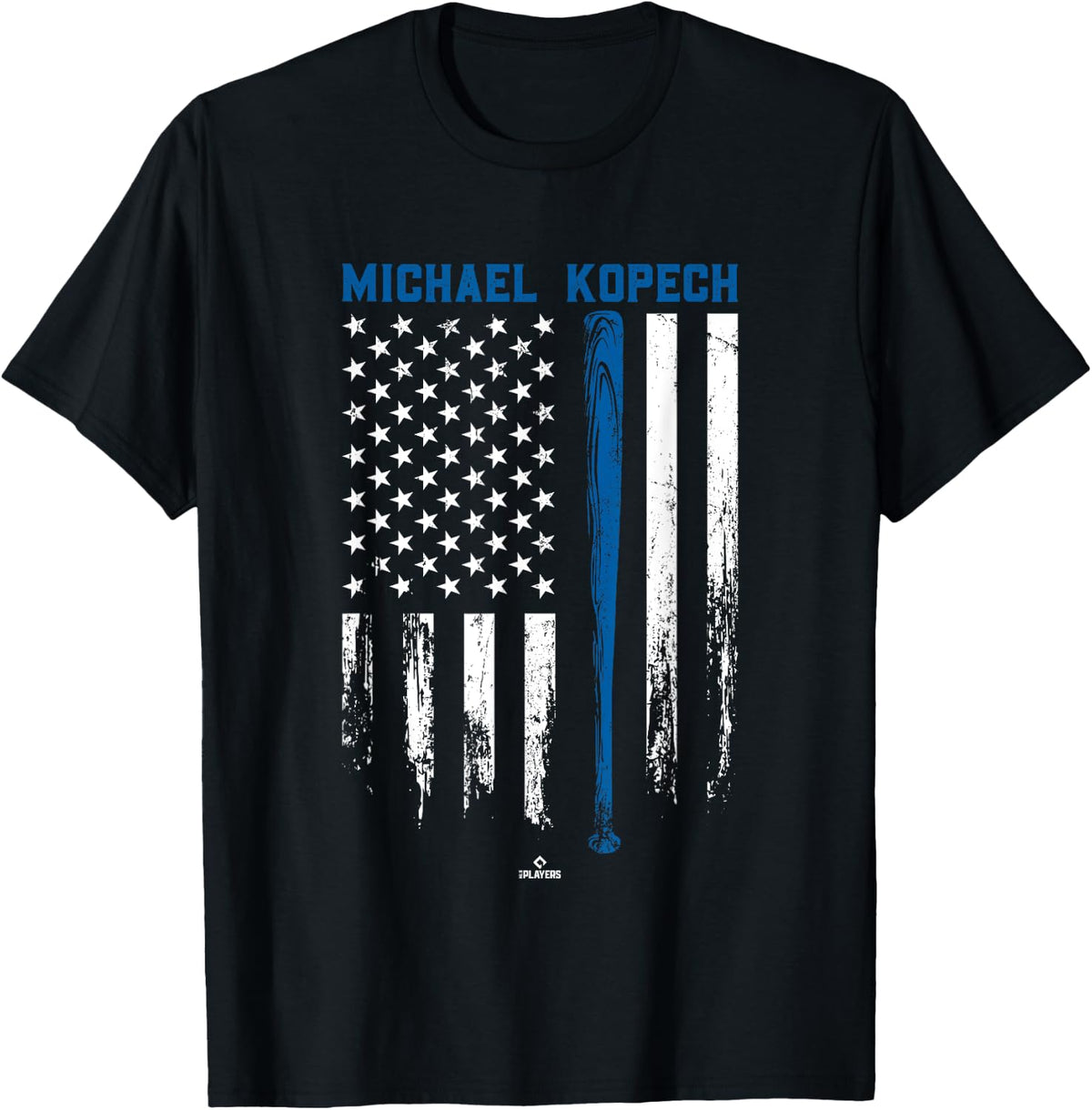 USA Flag Bat Michael Kopech Los Angeles Baseball MLBPA Apparel | Viral Streetwear Style