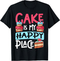 Bake Baking Cake Cake Is My Happy Place Apparel | High Search Volume | Top Rated Comfort