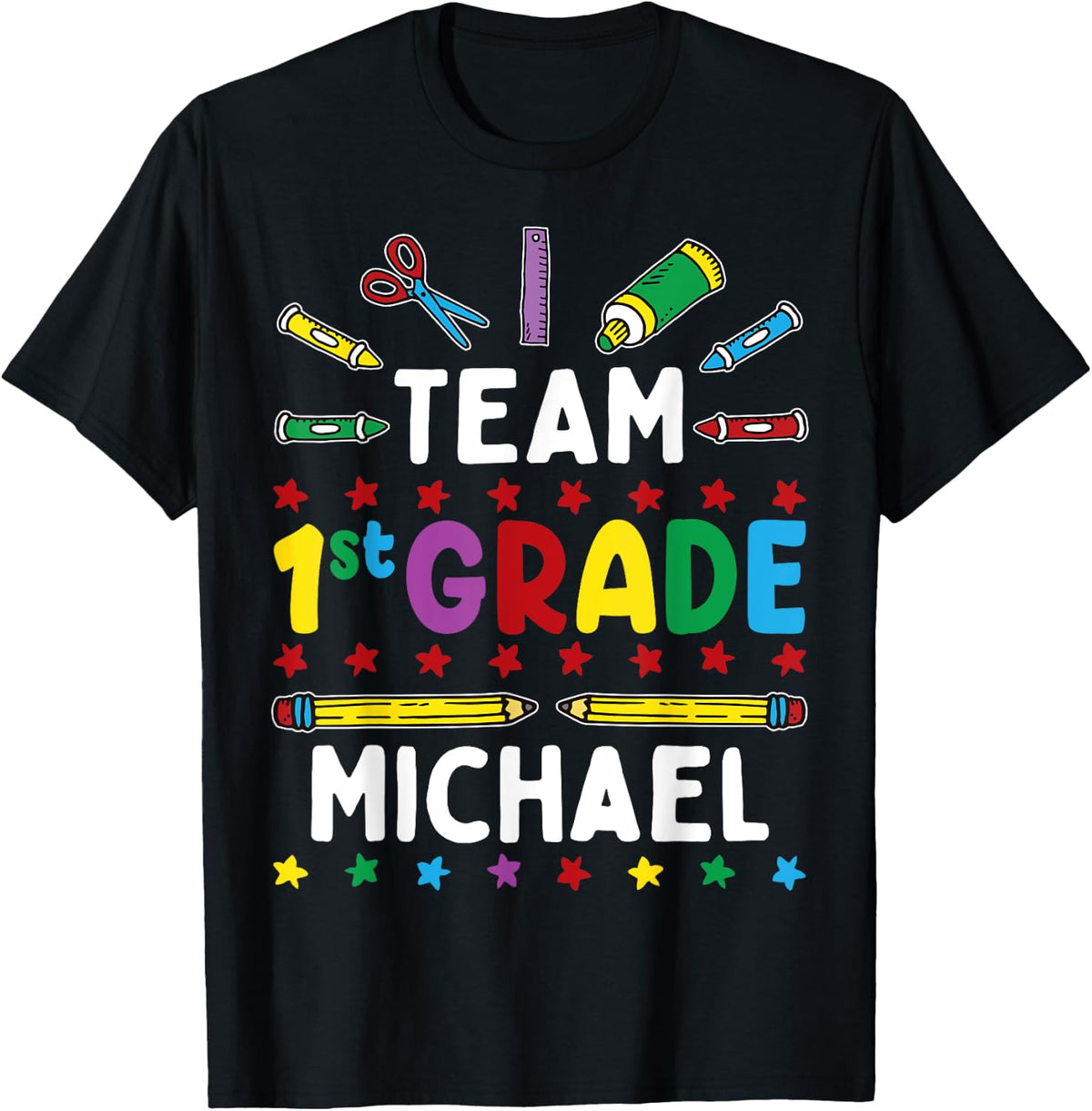First Day Of School Team 1st Grade - Michael Name Group Apparel | US Best Seller
