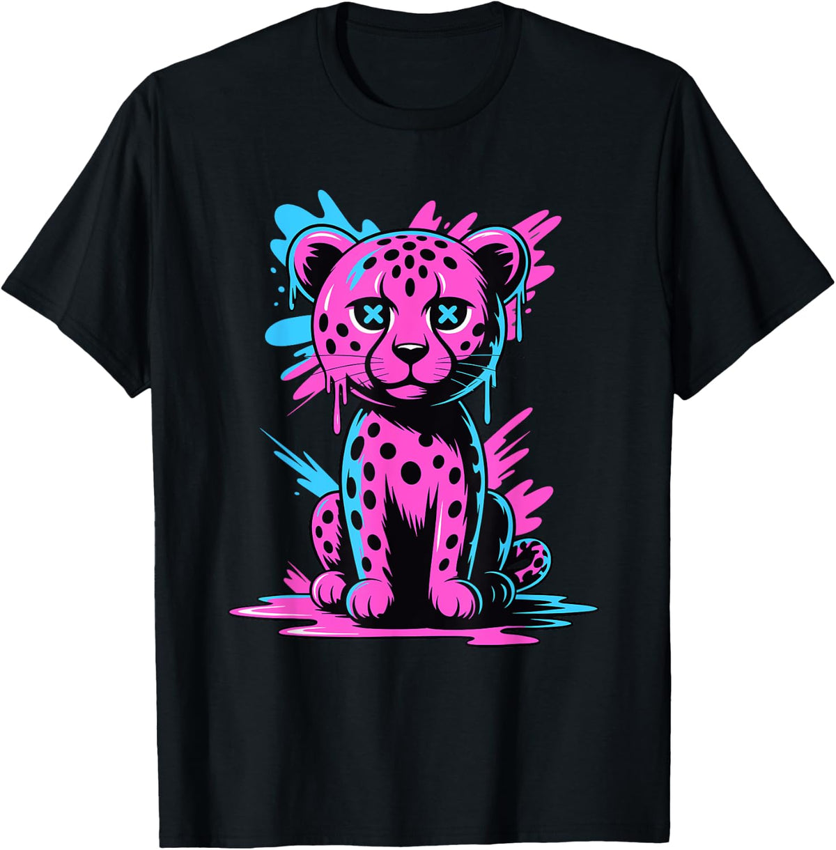 Graffiti Melting Art Cheetah Cheetahs Apparel Trending US Gift Ready