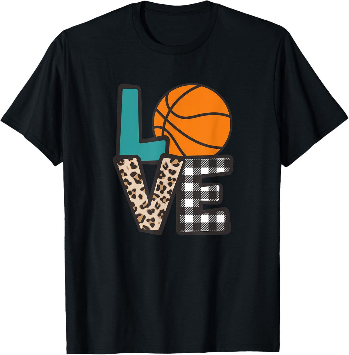 Girls Basketball Love Cheetah Leopard Print Sports Mom Play Apparel Trending US Best Seller Look