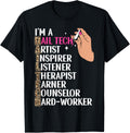 Nail Tech Quote Work Uniform Nail Polish Leopard Cheetah I m Apparel Premium Print Fan Favorite