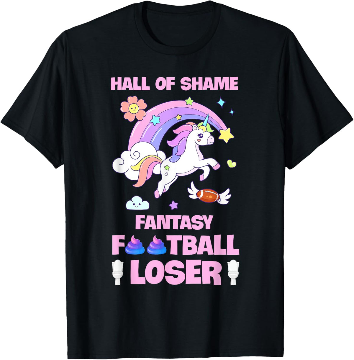 Hall Of Shame Fantasy Football Loser Unicorn Last Place Apparel | Premium Quality | Perfect Gift Choice