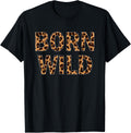 Born Wild Cheetah Animal Print Leopard Cat T Shirt for Men Women Girls Kids T Shirt Comfort Fit US Top Pick