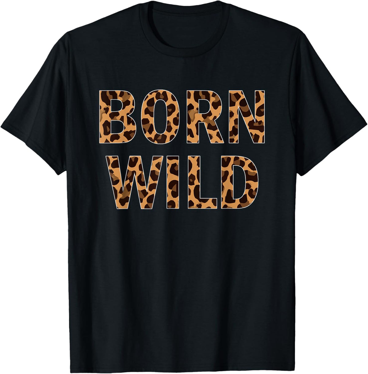 Born Wild Cheetah Animal Print Leopard Cat T Shirt for Men Women Girls Kids T Shirt Comfort Fit US Top Pick
