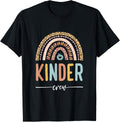Kinder Crew Kindergarten Teacher Rainbow 1st day of school T Shirt for Men Women Kids T Shirt High Search Demand Gift Re