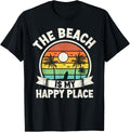 The beach is my happy place beach trip Retro Summer Vacation Men Women Kids Apparel | Premium Quality | High CTR Boost