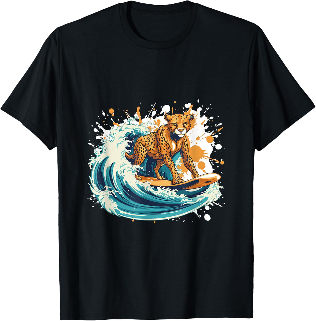 Cheetah Surfboarding Animal Sport Surfer Surfing Apparel Viral TikTok Find Best Seller Look