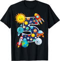 Outer Space 5 Year Old 5th Birthday Party T-Shirt Boys Girls T-Shirt | Premium Quality | Top Rated Comfort