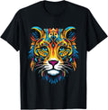 Cheetah Colorful Portrait Animal Head Artwork Apparel Trending US Gift Ready