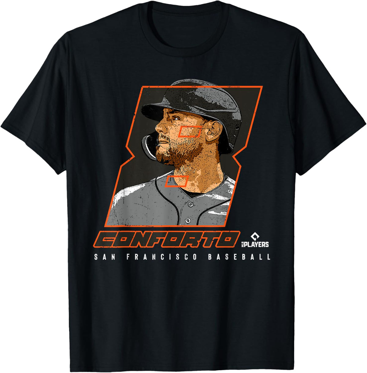 Silhouette Michael Conforto San Francisco MLBPA Apparel | US Best Seller