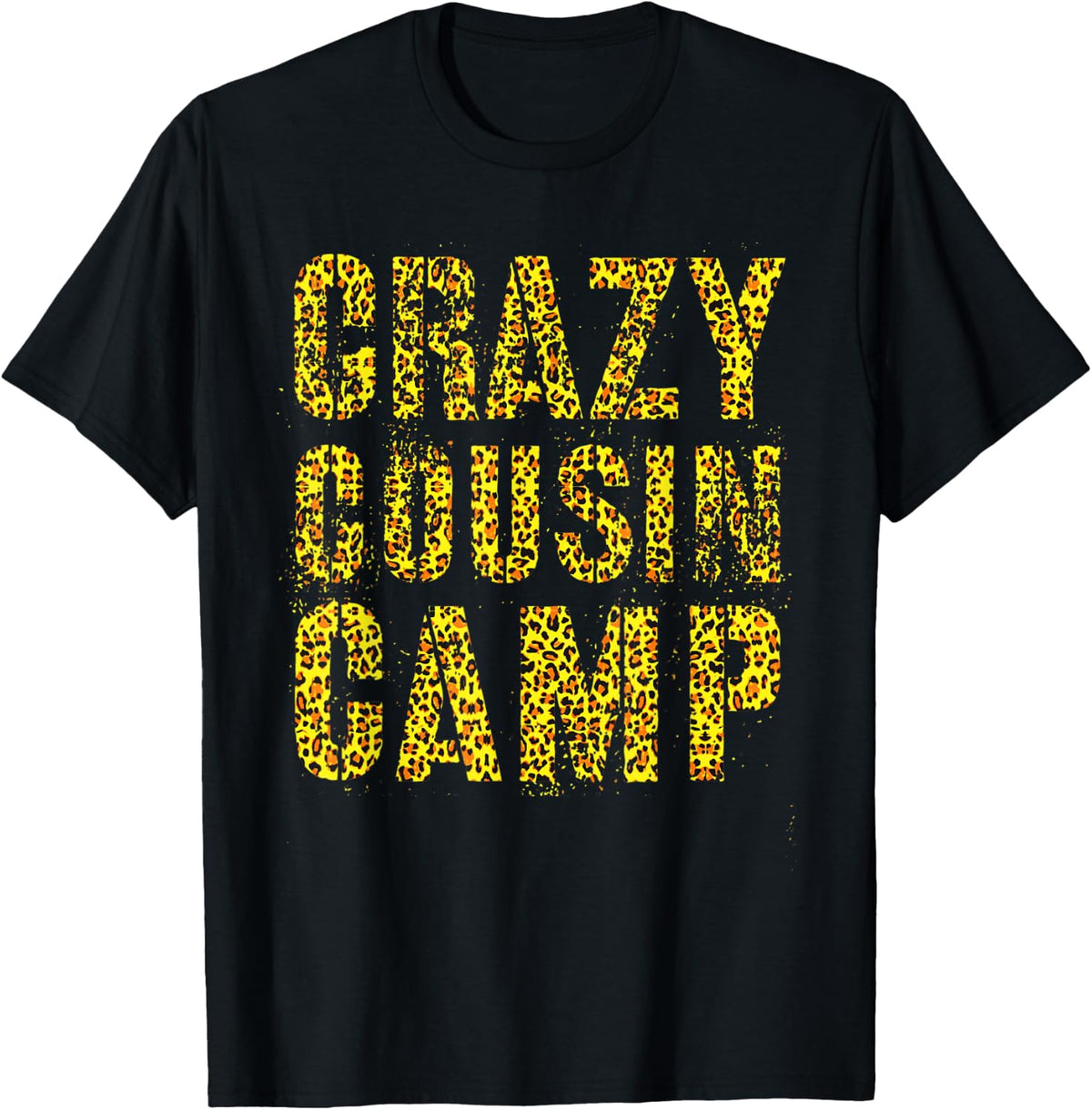 CRAZY COUSIN CAMP Leopard Print Funny Grandma Grandpa Apparel Viral TikTok Find Hot Right Now