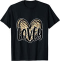 Cute LOVEY Women s Leopard Cheetah Print Heart Grandmother Apparel Comfort Fit Everyday Wear