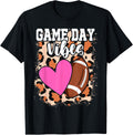 American Football Lover Game Day Leopard Cheetah Football Apparel Comfort Fit Gift Ready