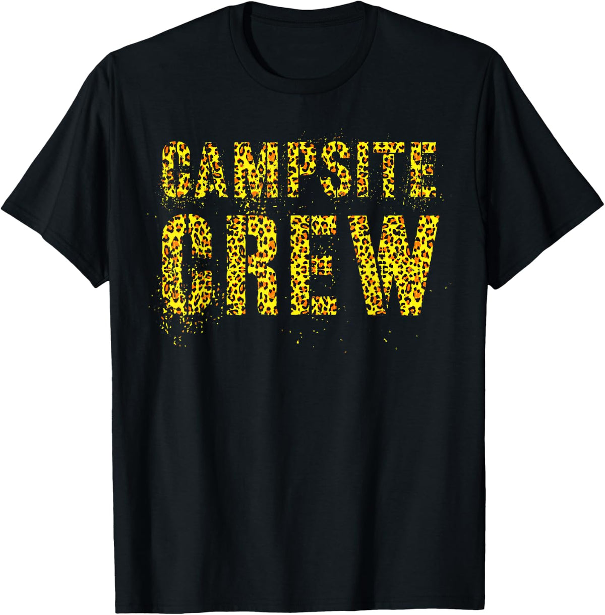 CAMPSITE CREW Leopard Print Summer Staff Counselor Teacher T Shirt for Men Women Kids T Shirt Comfort Fit Gift Ready