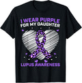 I Wear Purple For My Daughter Lupus Awareness Cheetah Print Apparel Trending US Hot Right Now