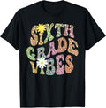 Groovy SIXTH GRADE VIBES Teacher Leopard Print 6th Gr Retro Apparel Streetwear Style Fan Favorite