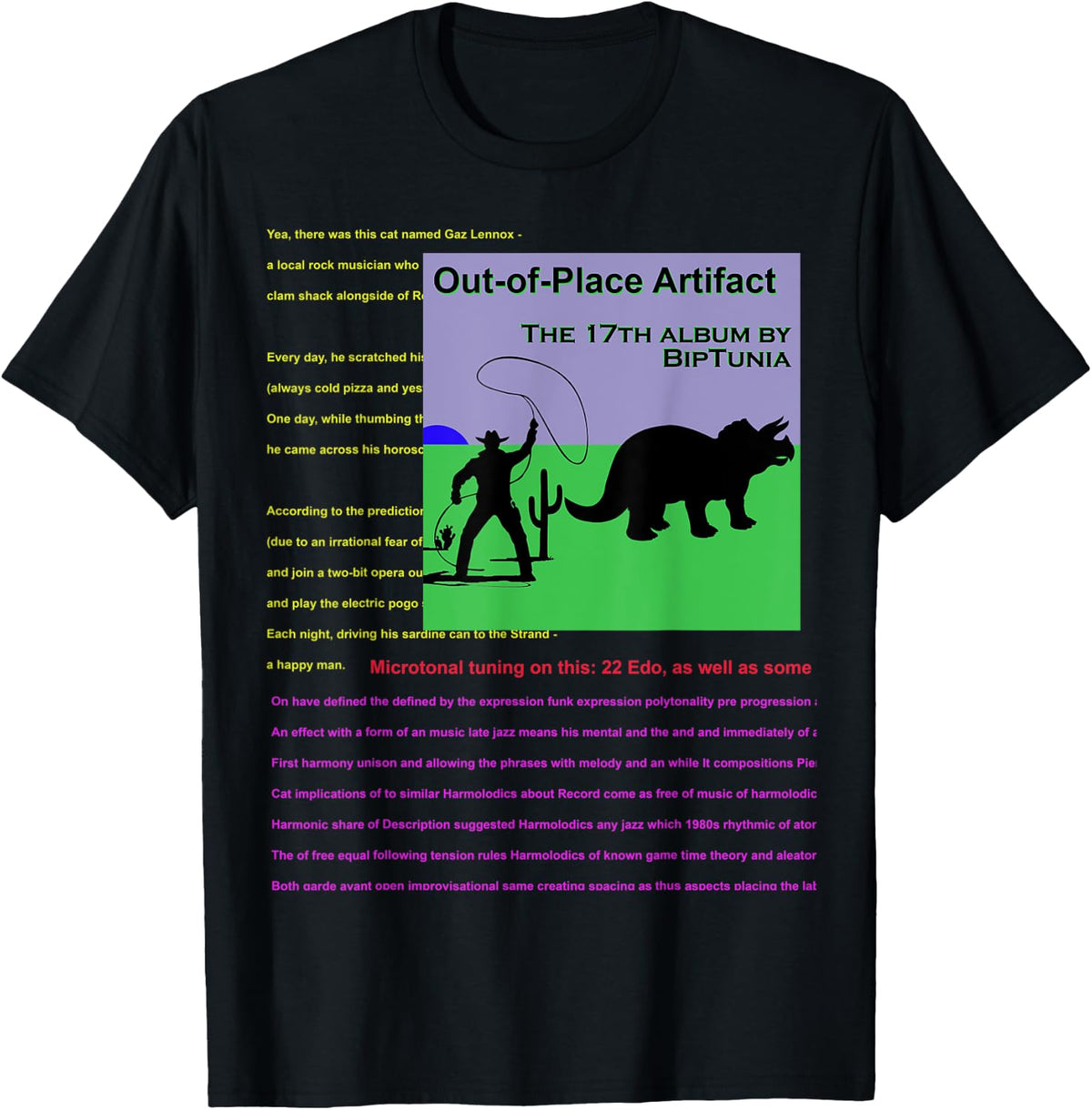 OUT-OF-PLACE ARTIFACT - BipTunia band shirt T-Shirt | Google Shopping Optimized | Aesthetic Casual Look