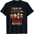 I Run on Coffee And Horror Movies Scary Blood Halloween Apparel | Viral Streetwear Style