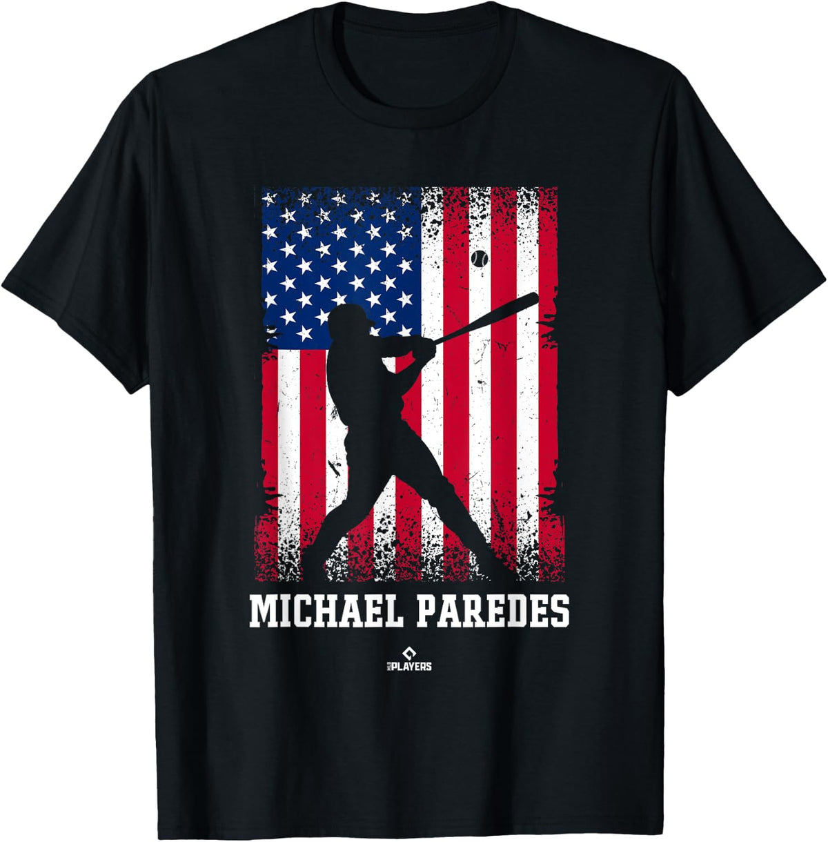 American Flag Swing Michael Paredes Prospect Baseball Fan Apparel | Premium Quality