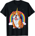 English Bulldog Unicorn T shirt Girls Space Galaxy Rainbow T-Shirt | Top Conversion Title | High CTR Boost
