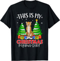 This is My Christmas Pajama Shirt Cheetah Xmas PJs T Shirt Streetwear Style Everyday Wear