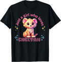 Just A Girl Who Loves Cheetahs Shirt Female Cheetah Girls T Shirt High Search Demand Everyday Wear