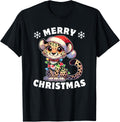 Santa Hat Christmas Light Chain Cheetah Apparel High Search Demand Best Seller Look