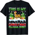 Funny This Is My Christmas Pajama Shirt Cheetah Christmas T Shirt Trending US Fan Favorite