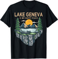 Fishing Boating Camping - My Happy Place Lake Geneva Apparel | Trending 2025 | High CTR Boost