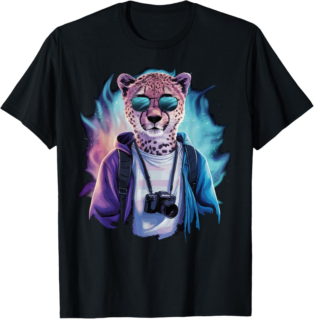 funny Photographer Cheetah animals Photography camera Apparel Comfort Fit US Top Pick