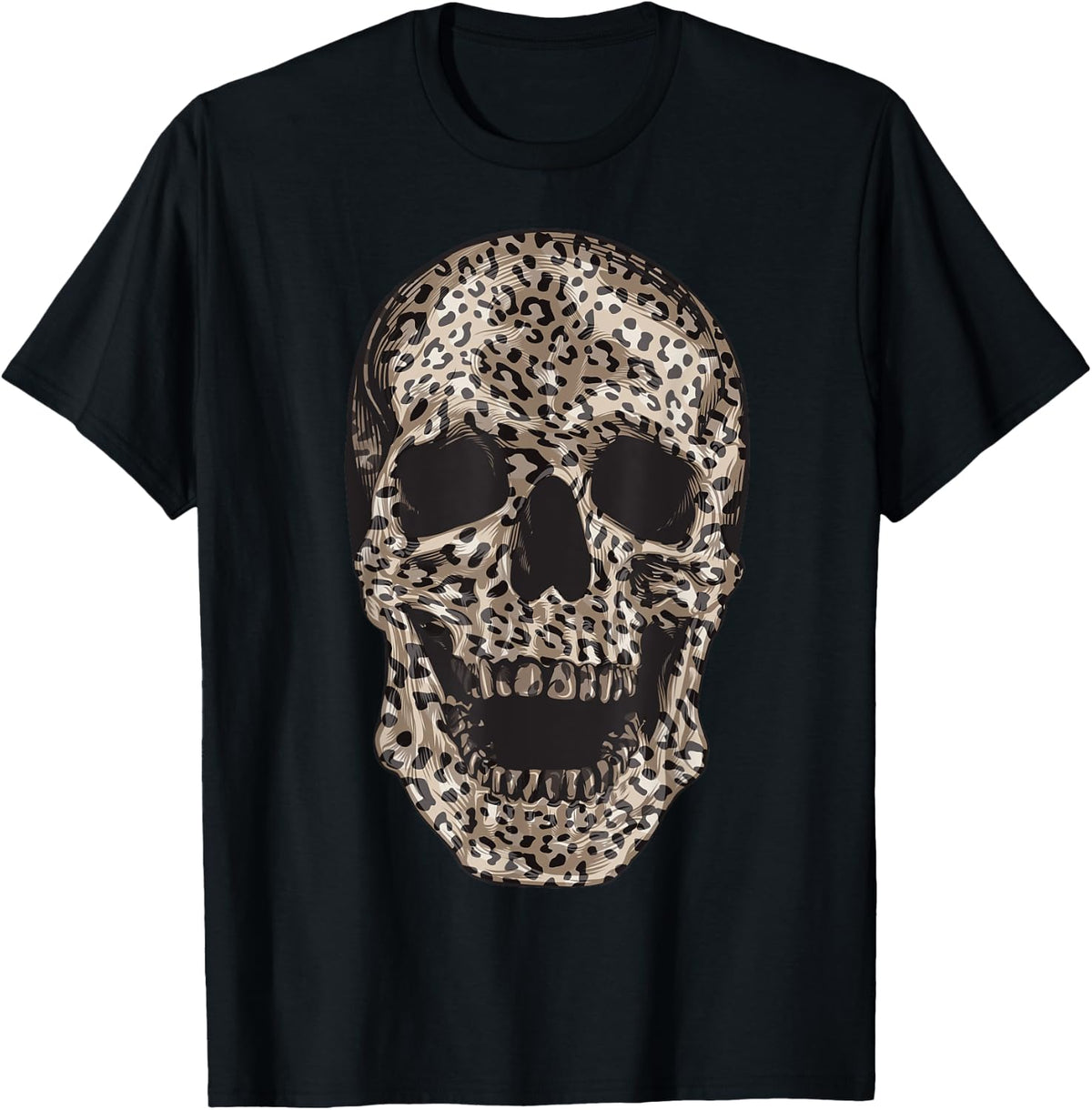 Cool Leopard Print Skull Funny Animal Skin Head Bone Gift Apparel Viral TikTok Find Fan Favorite