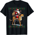 Santa Riding Cheetah Animal Ugly Christmas Sweater Sweater Viral TikTok Find Best Seller Look