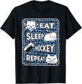 Eat Sleep Hockey Repeat Boys Girls Kids Hockey Lover Outfit Apparel Premium Print Hot Right Now