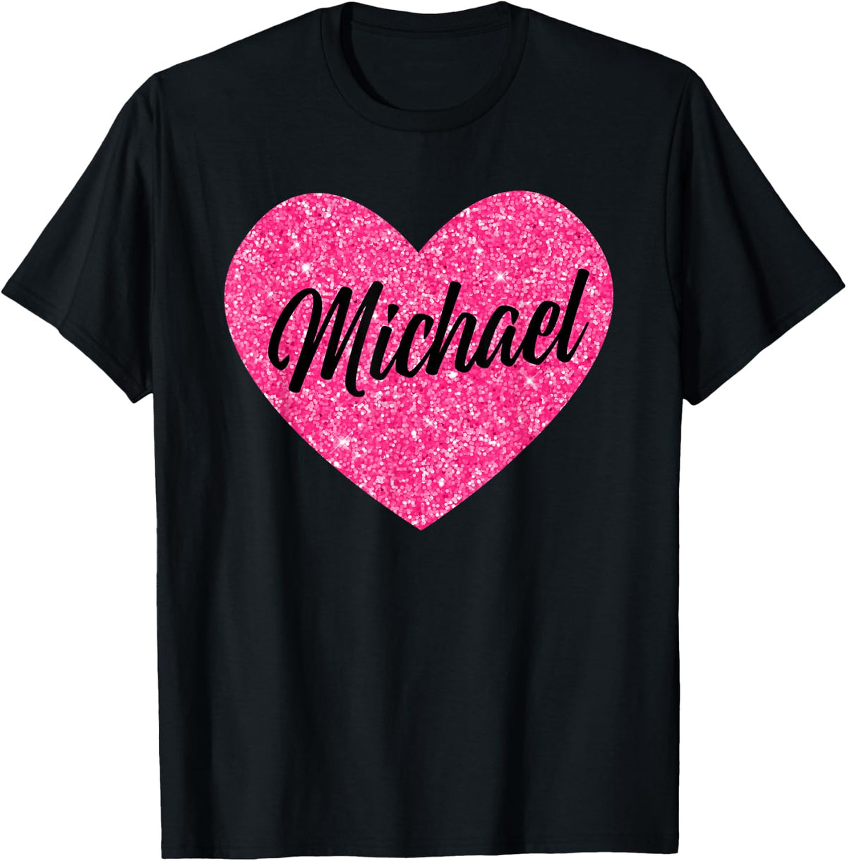 I Love Michael Cute Michael Pink Heart for Valentines Day Apparel | Trending 2025