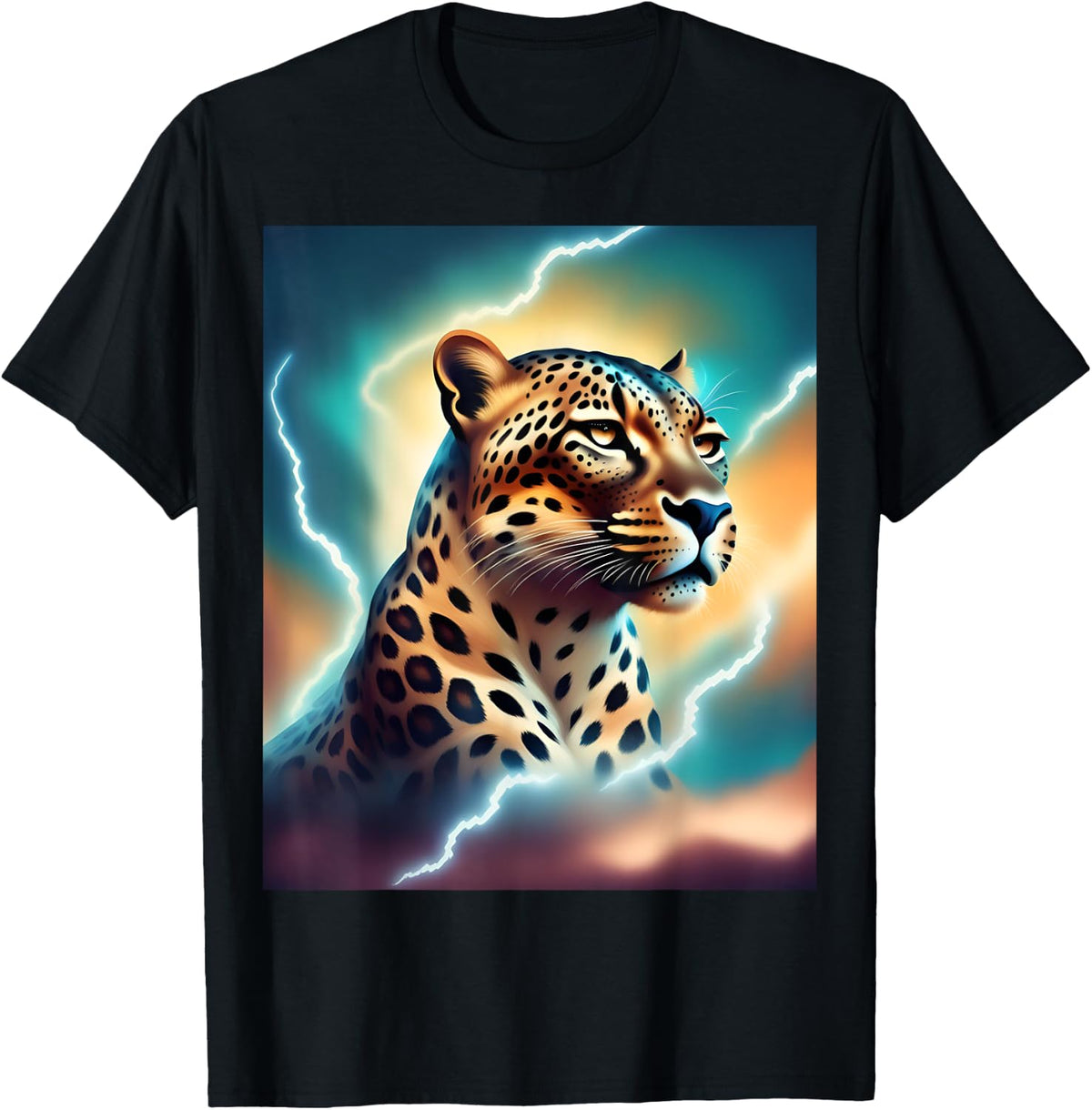 Leopard with lightning bolts for active people Apparel Premium Print Everyday Wear