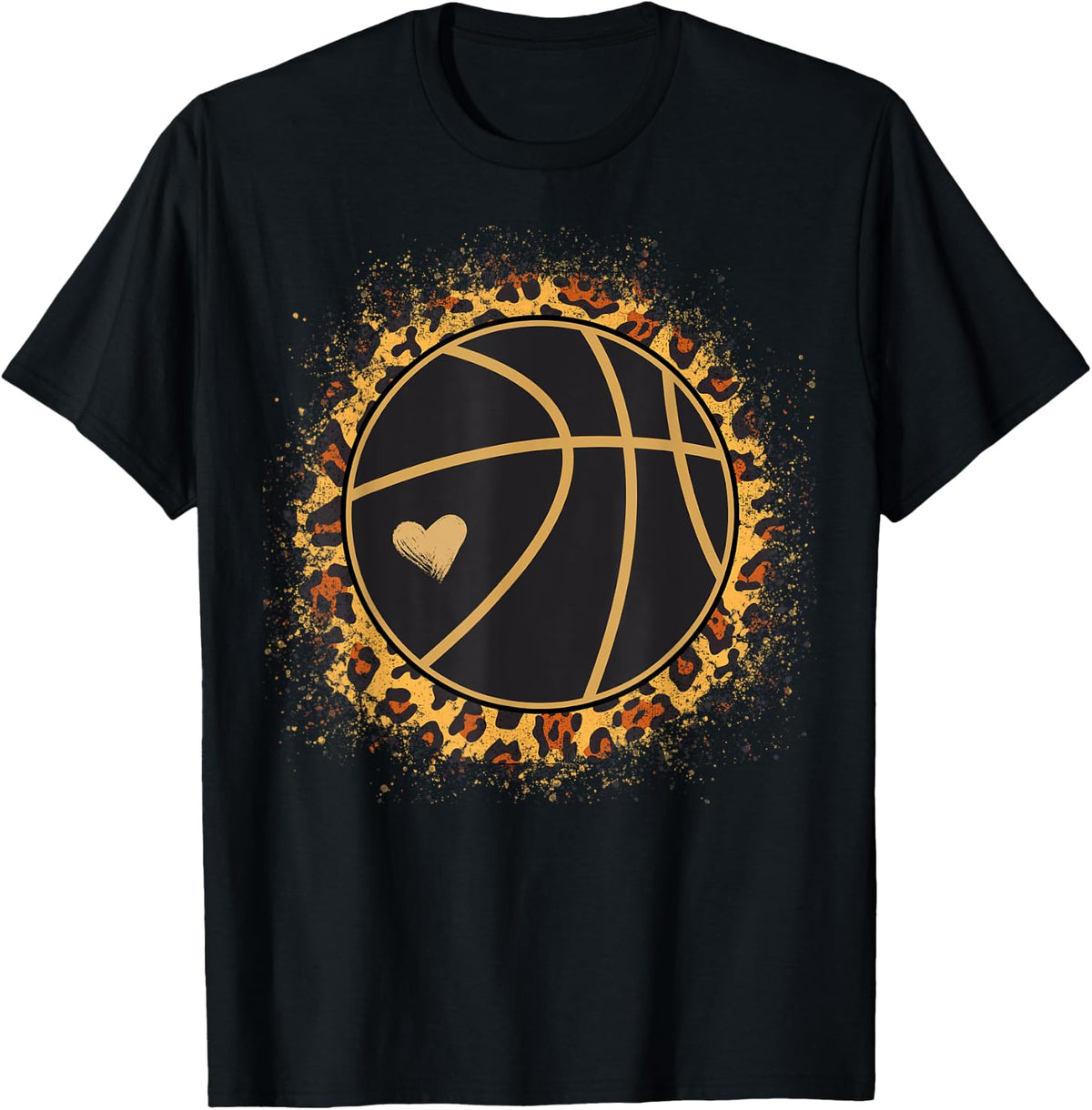 Basketball Game Day Women Leopard Cheetah Basketball Lover Apparel Viral TikTok Find Everyday Wear