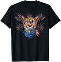 Cheetah 4th Of July Sunglasses American Flag Fireworks Apparel Streetwear Style Everyday Wear