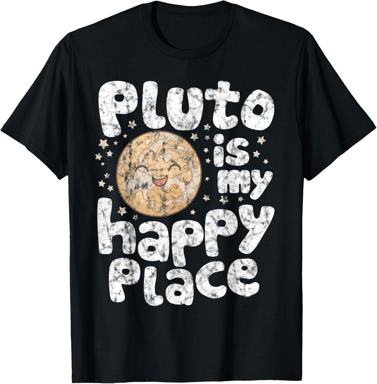 Pluto is My Happy Place Cute Kawaii Planet Apparel | High Search Volume | Customer Favorite