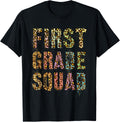 FIRST GRADE SQUAD Leopard Print Teacher Hello 1st Gr Rocks Apparel Trending US Hot Right Now