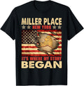 Miller Place New York USA Flag 4th Of July T-Shirt for Women Kids Men T-Shirt | Bestseller Style | Perfect Gift Choice