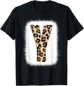 Cheetah Print Letter Y Initial Letter Y Leopard Bleached Apparel Premium Print US Top Pick