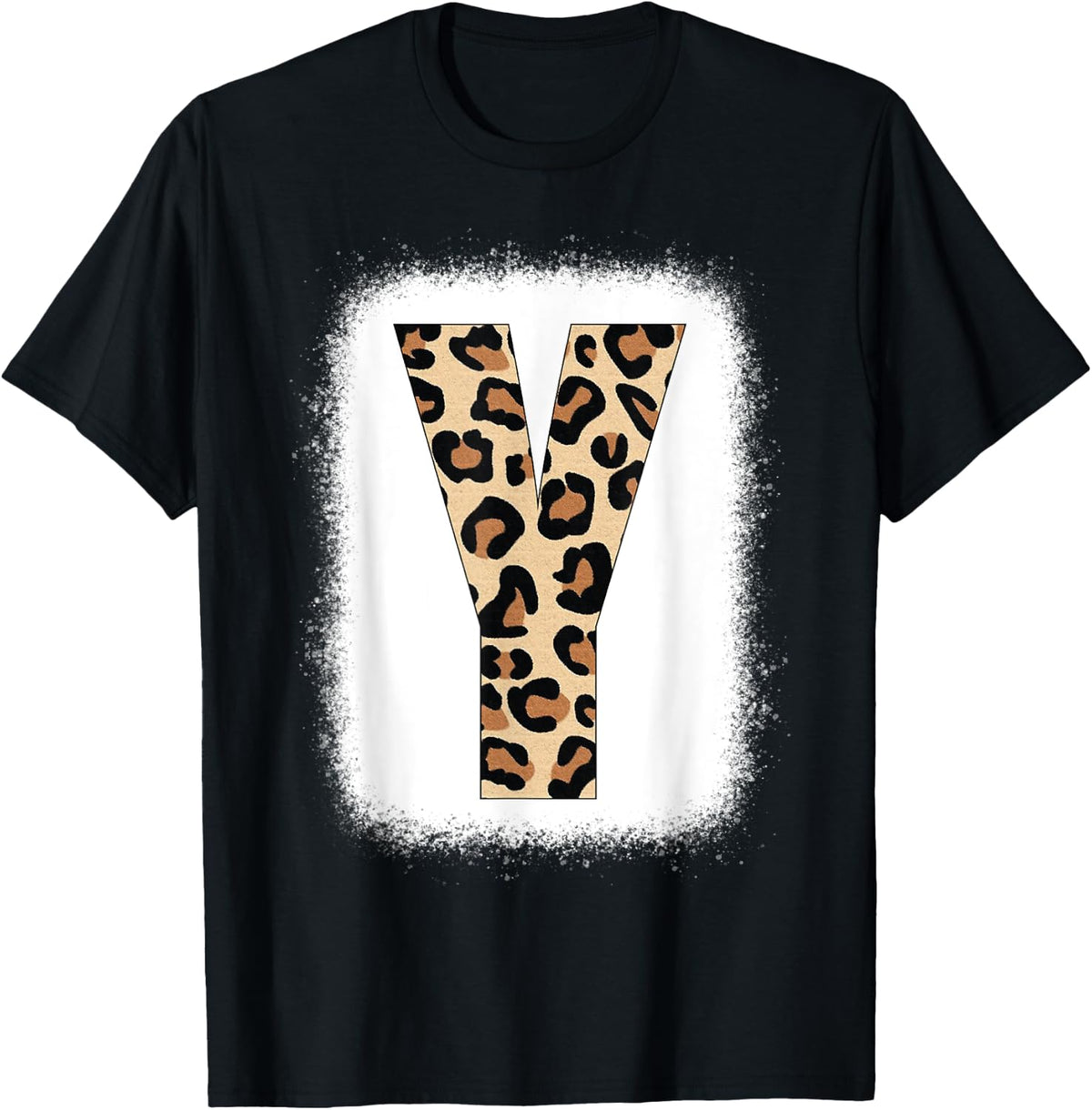 Cheetah Print Letter Y Initial Letter Y Leopard Bleached Apparel Premium Print US Top Pick