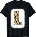 Cheetah Print Letter L Initial Letter L Leopard Bleached Apparel Premium Print Everyday Wear